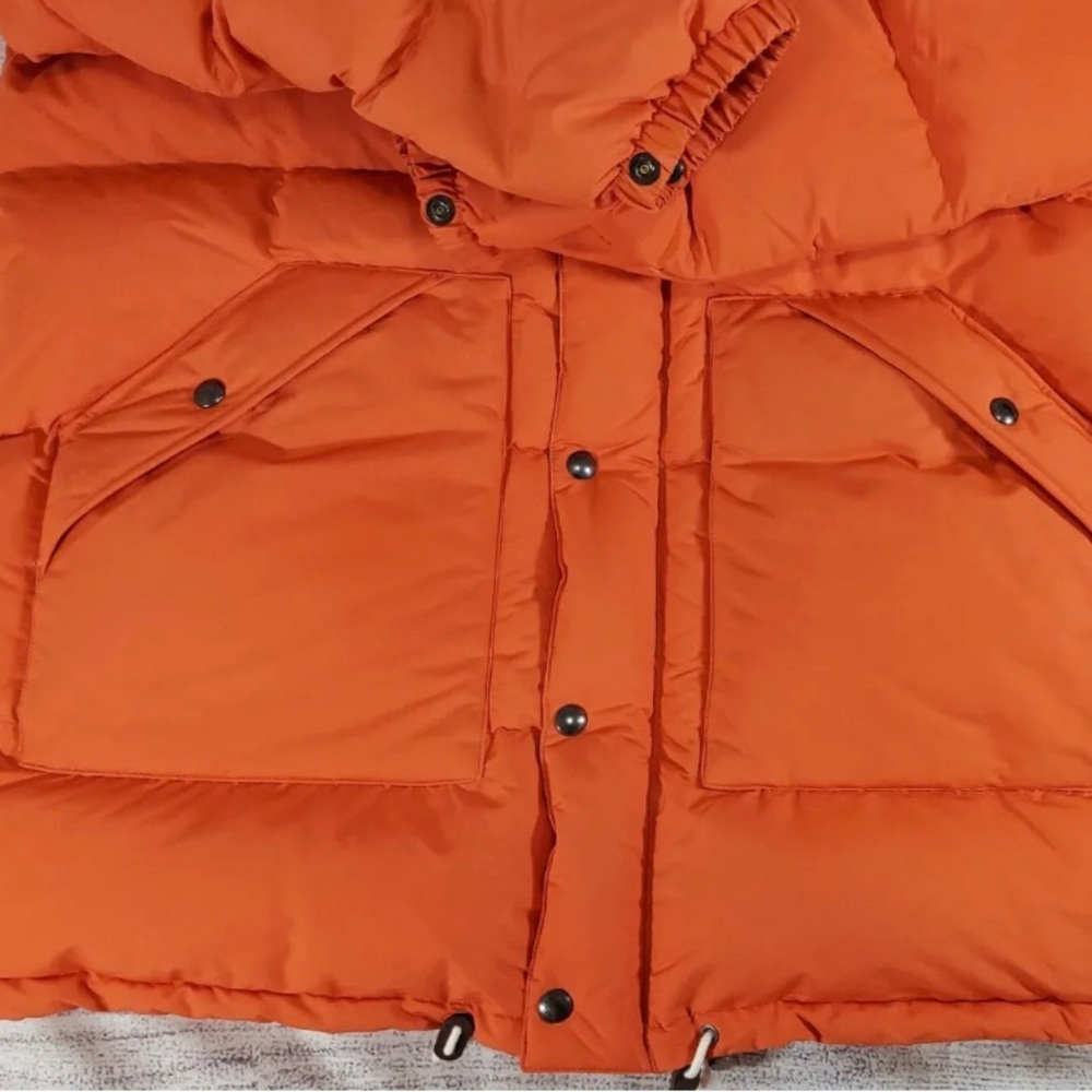 Men's Polo Ralph Lauren Orange Long Down Fill Puffer Coat Large NWT - Picture 11 of 16